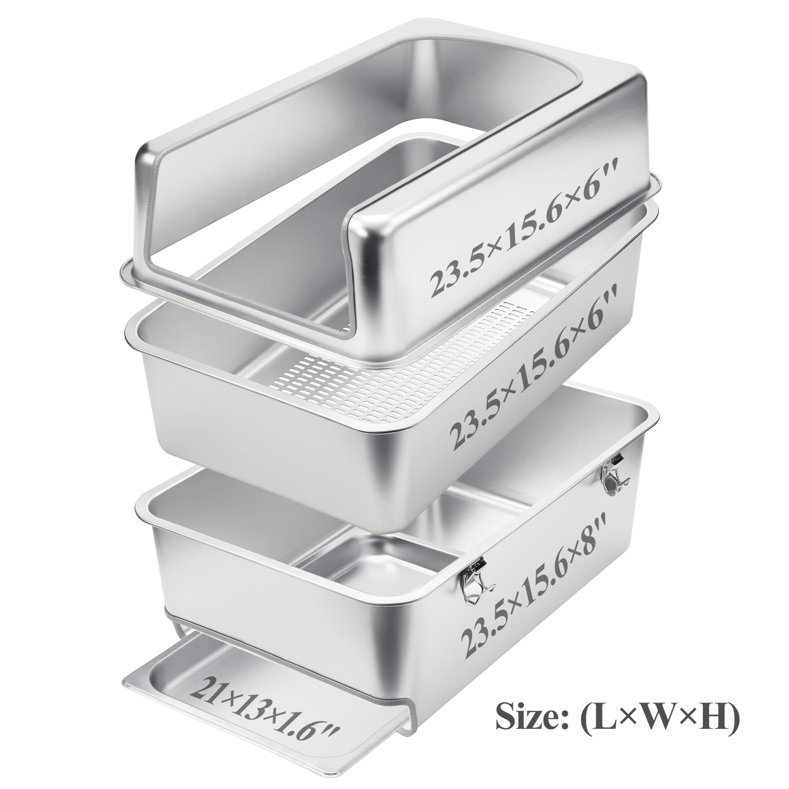 Bottom tray access enables effortless waste disposal and quick cleanup