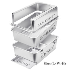 Bottom tray access enables effortless waste disposal and quick cleanup