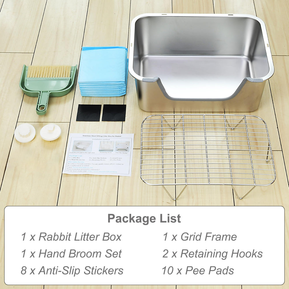 Sorstrem 15.5×11.6 inch dimensions give rabbits more room to move.