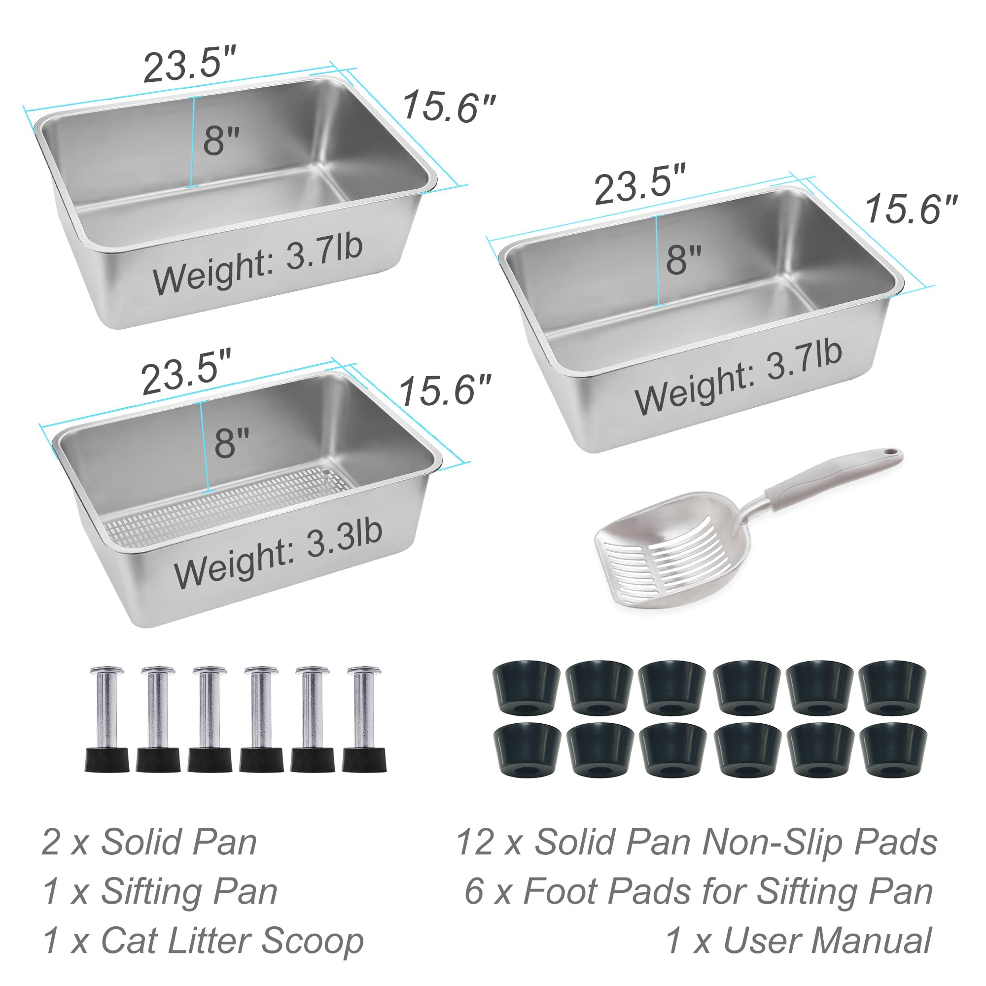 Sorstrem stainless steel construction provides a durable, rust-free surface for long-term use.