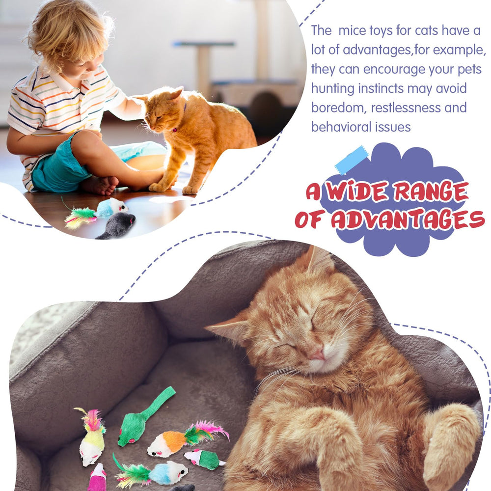 Sosation rattle mice entice curiosity and playful grabbing