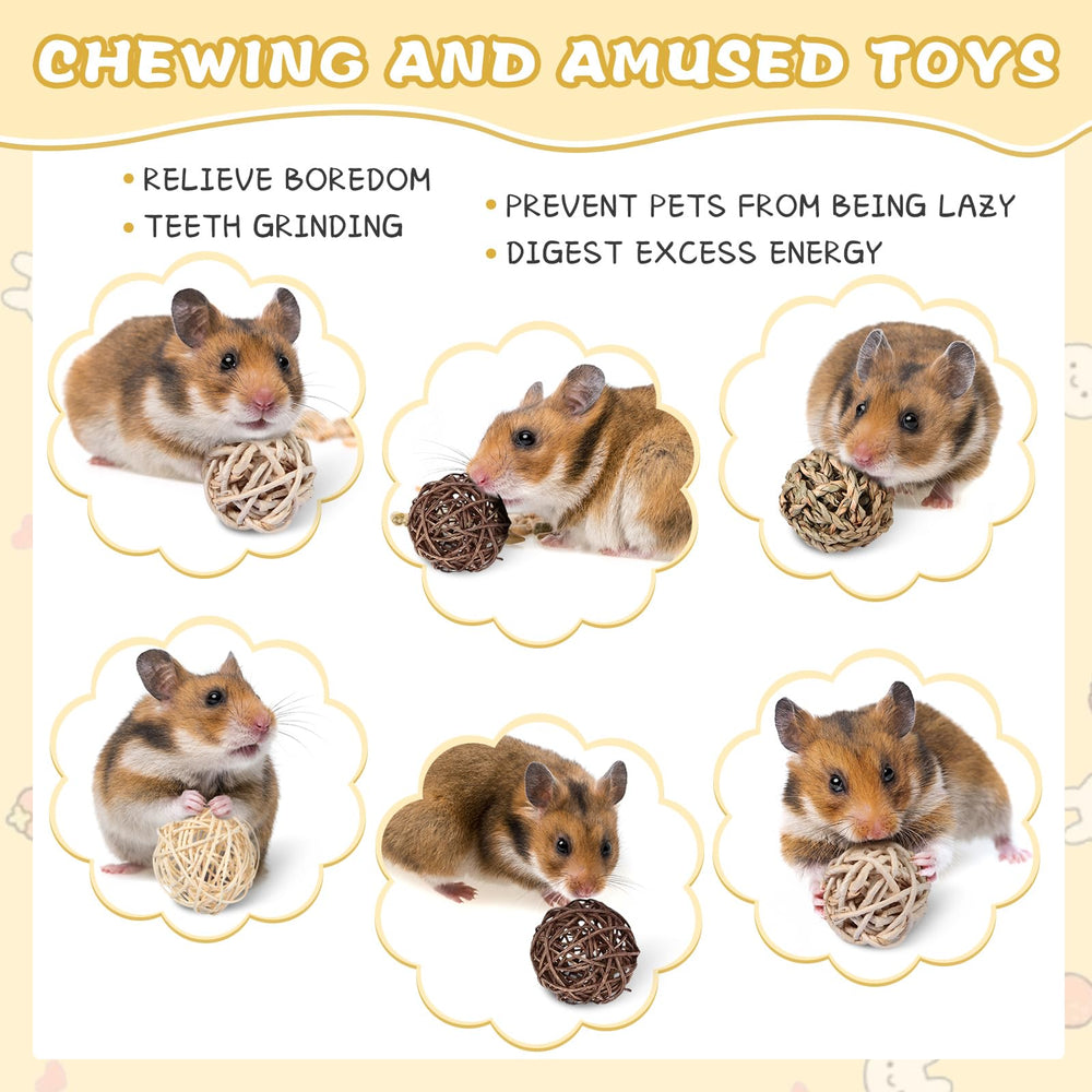 Sosation corn balls add tasty chewing variety for small pets.
