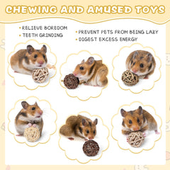Sosation corn balls add tasty chewing variety for small pets.