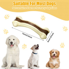 Sosation dog bone chew in beef flavor for powerful chewers reduces boredom