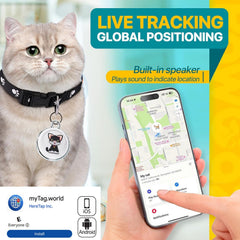 sotfkd cat tracker app map view enables real-time tracking from your smartphone.