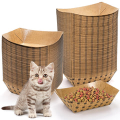 SOUJOY disposable pet bowls 100-pack for clean feeding on the go.