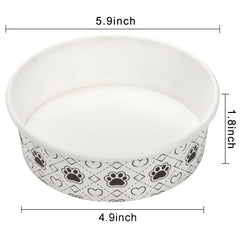 SOUJOY 16oz paper bowl keeps wet or dry food neatly contained during travel.