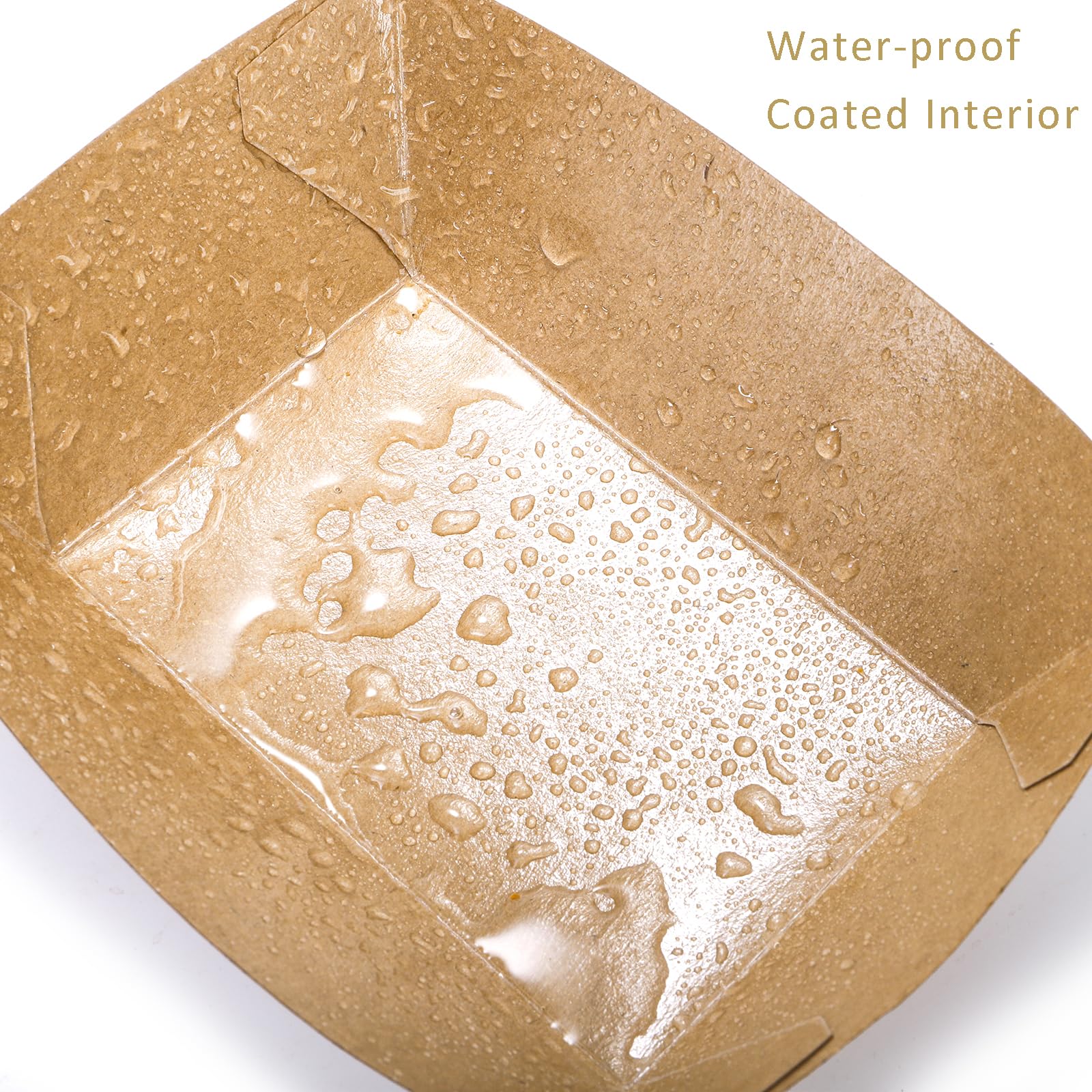 SOUJOY grease-resistant interior keeps bowls tidy during meals.
