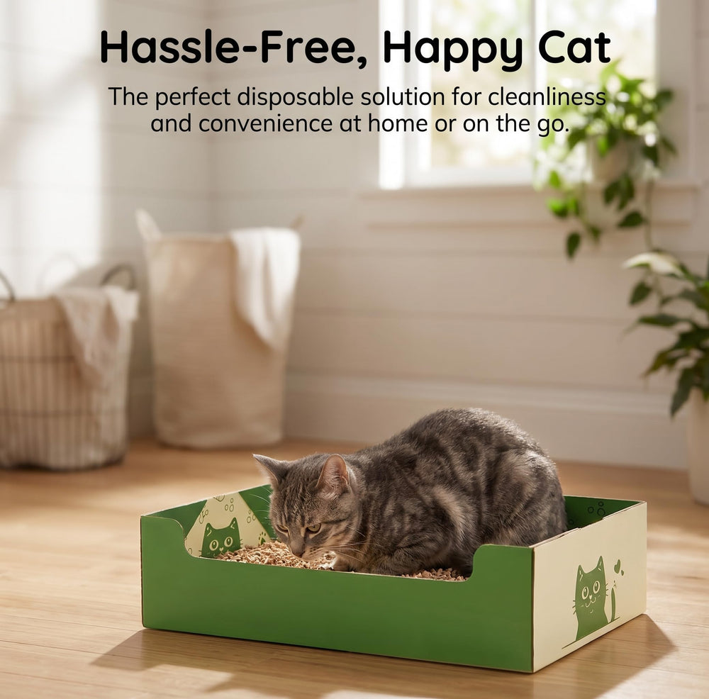 SOUJOY multi-use litter tray works as liner or standalone box