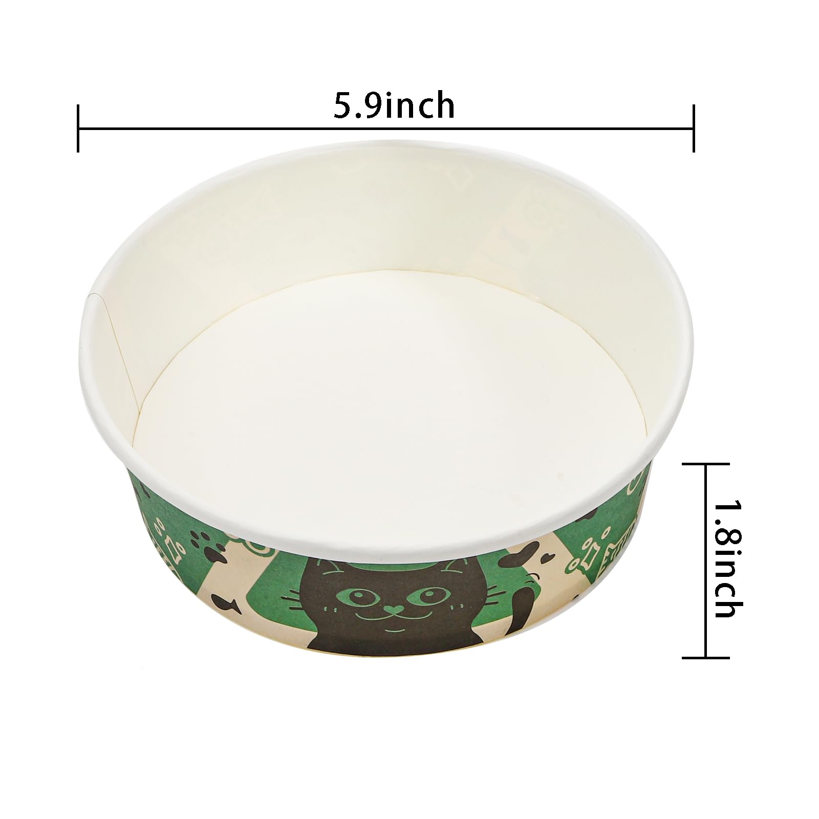 SOUJOY paper travel bowls with cute print ideal for on-the-go pet meals