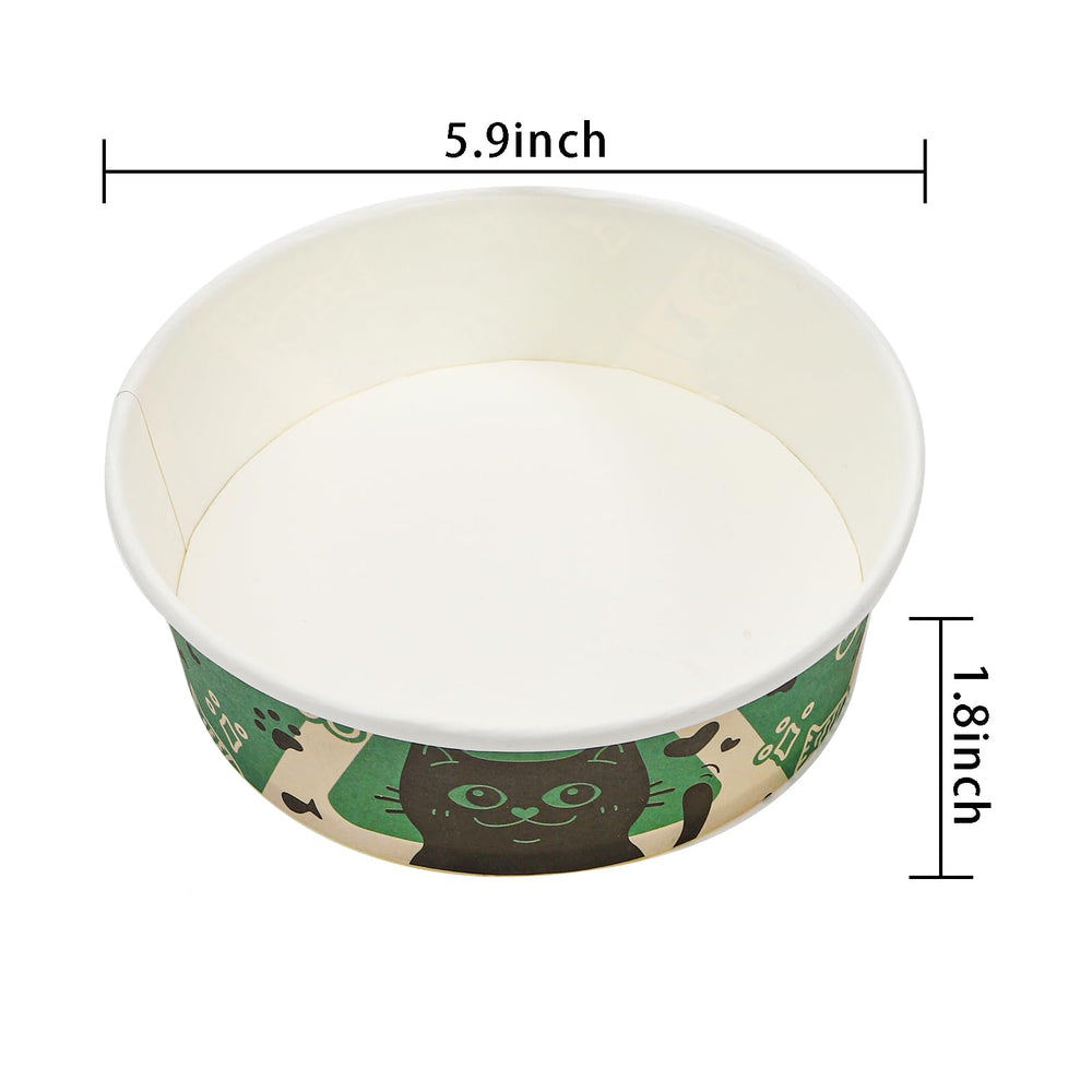 SOUJOY paper travel bowls with cute print ideal for on-the-go pet meals