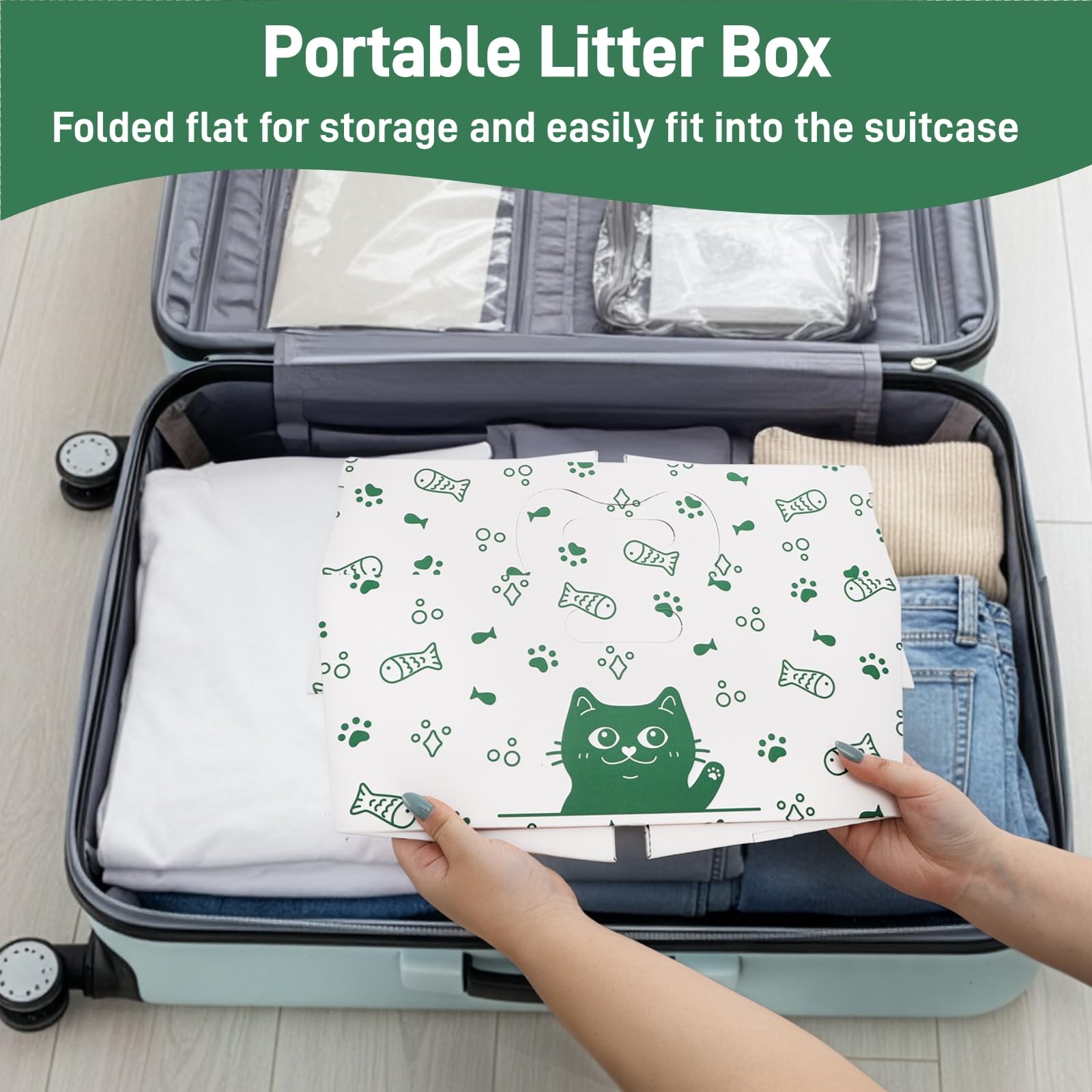 SOUJOY portable, space-saving trays ideal for travel with pets