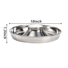 SOUJOY stainless steel puppy bowl close-up showing durable material
