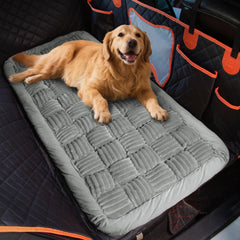 Soulbond back-seat extender fit demonstrates wide coverage for back seats.