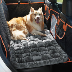 Soulbond backseat pet bed mat gray large quilted surface for cozy rests