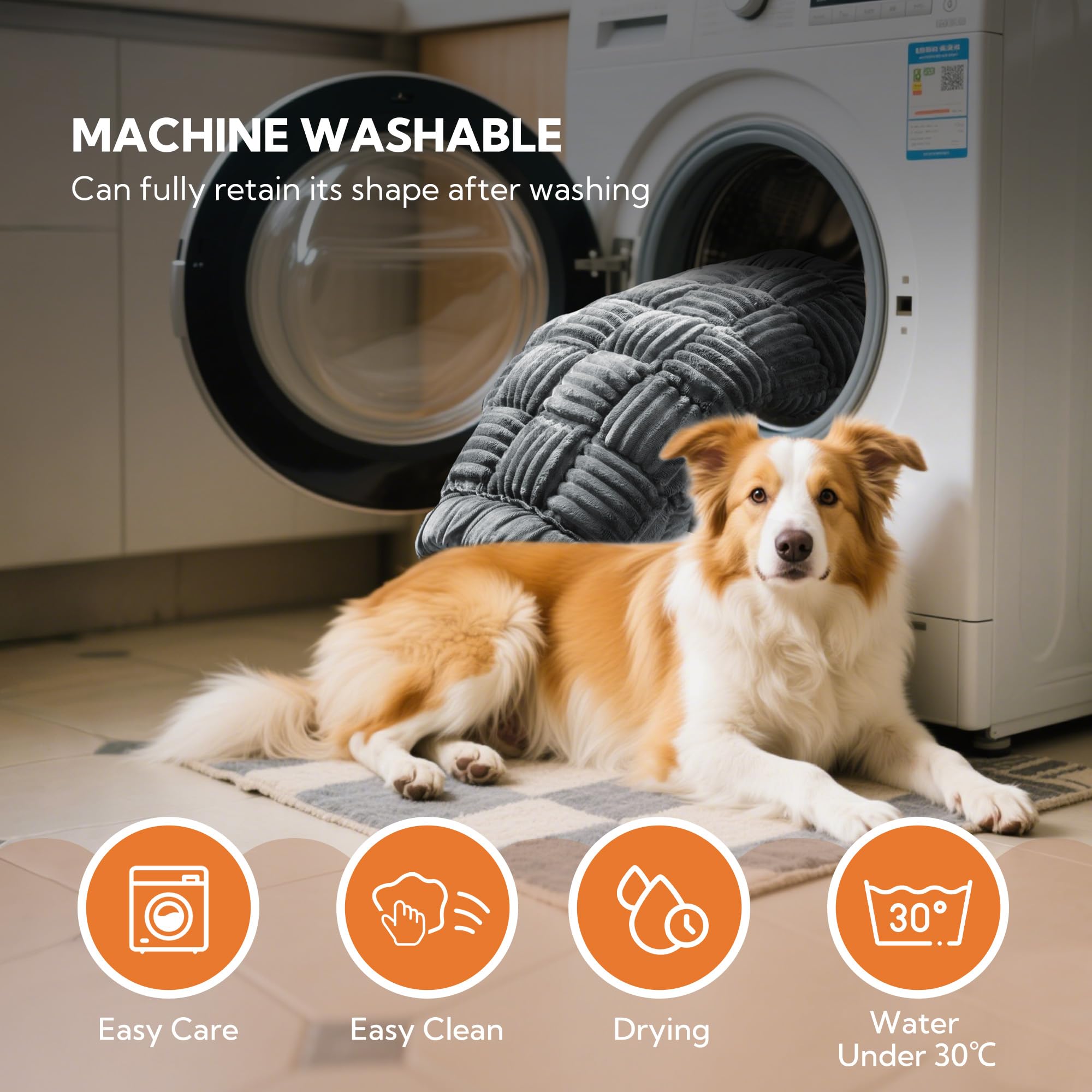 Soulbond backseat pet bed mat gray machine washable care
