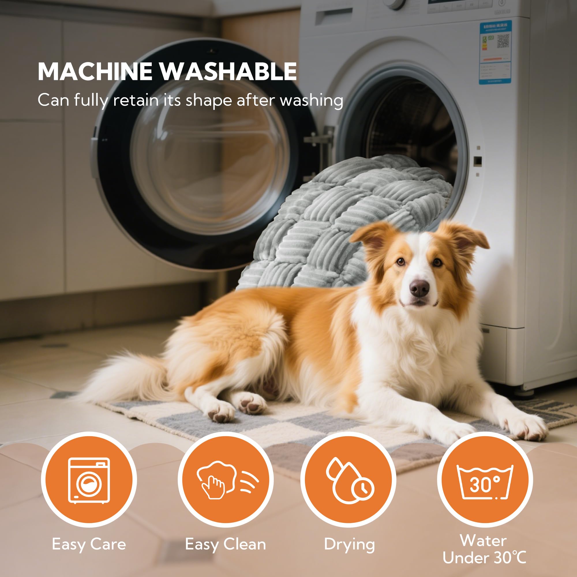 Soulbond dog bed placed on car seat demonstrates travel comfort.