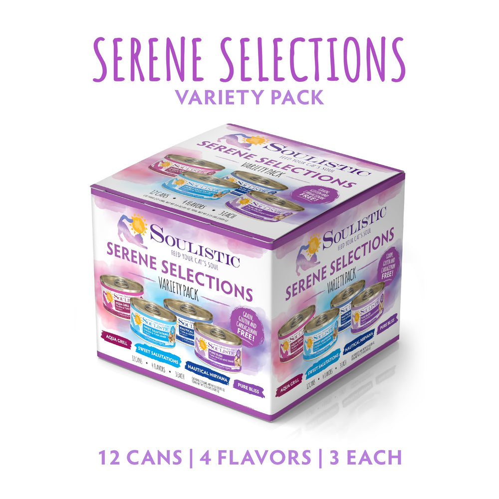 Soulistic Originals Serene Selections Sweet Salutations 3oz can for palate variety.