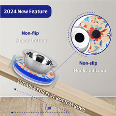 SoulThink ant-proof tray with kibble in bowls.
