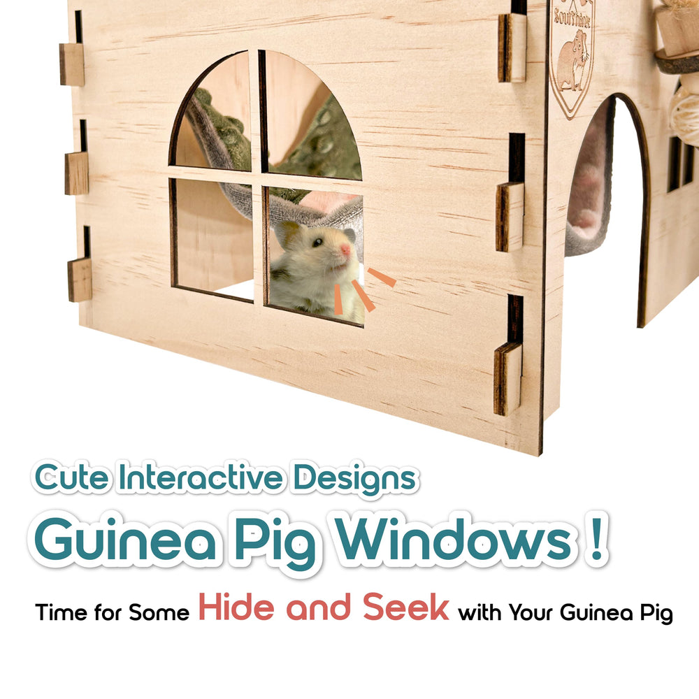 SoulThink guinea pig chew-toy included for enrichment and safe chewing.