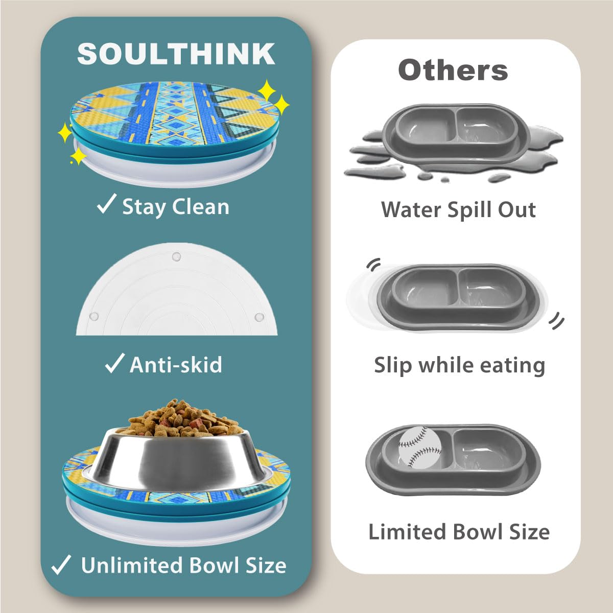 SoulThink no chemical no water needed feature for convenient feeding