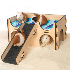 SoulThink upgraded large guinea pig hideout for spacious playtime and exploration