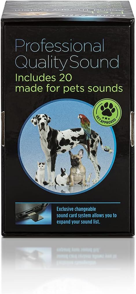 Sound Oasis helps your pet relax with the included relaxation booklet
