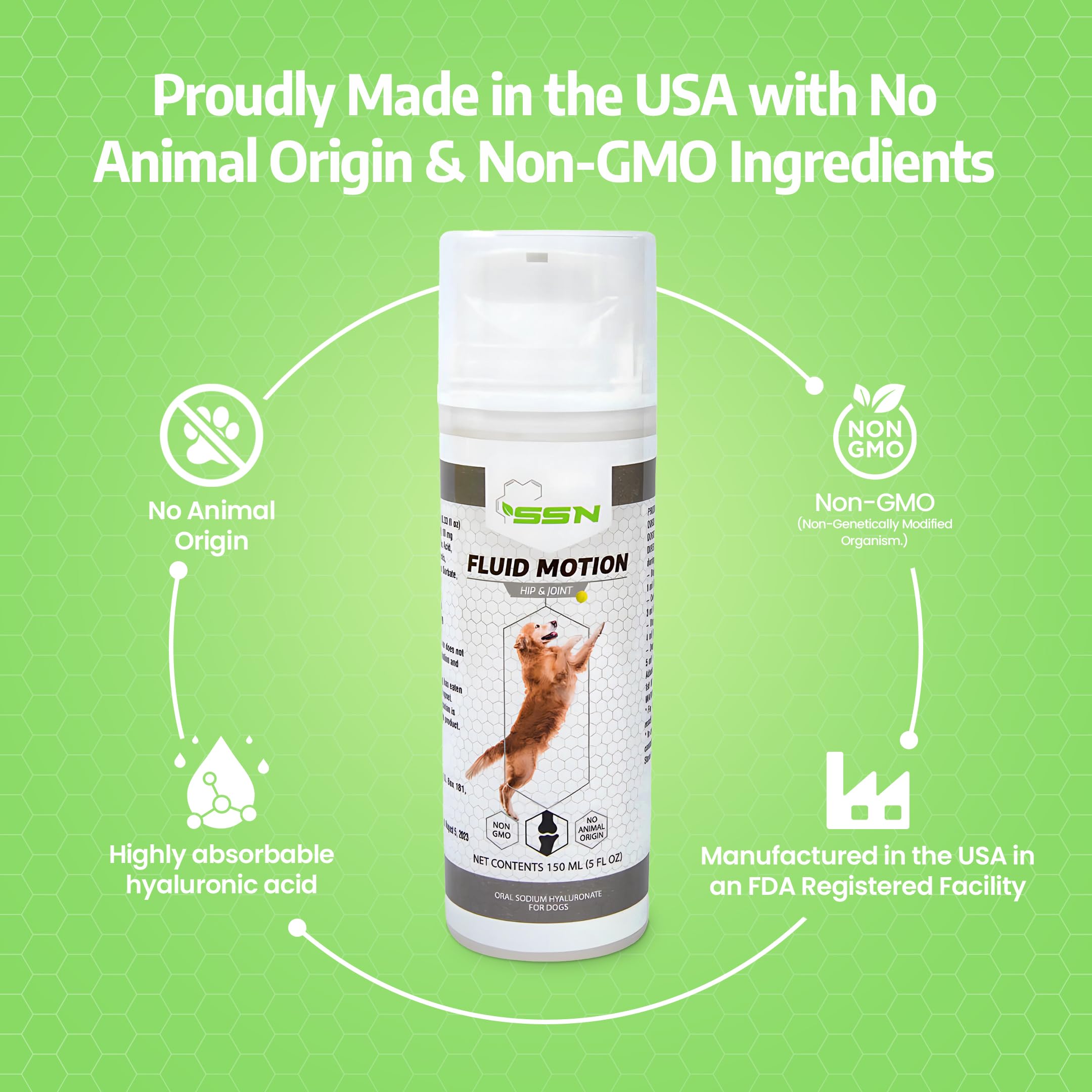 Sound Science Fluid Motion supports mobility for senior dogs.