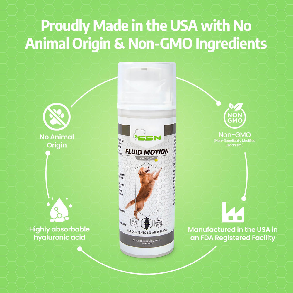 Sound Science Fluid Motion supports mobility for senior dogs.