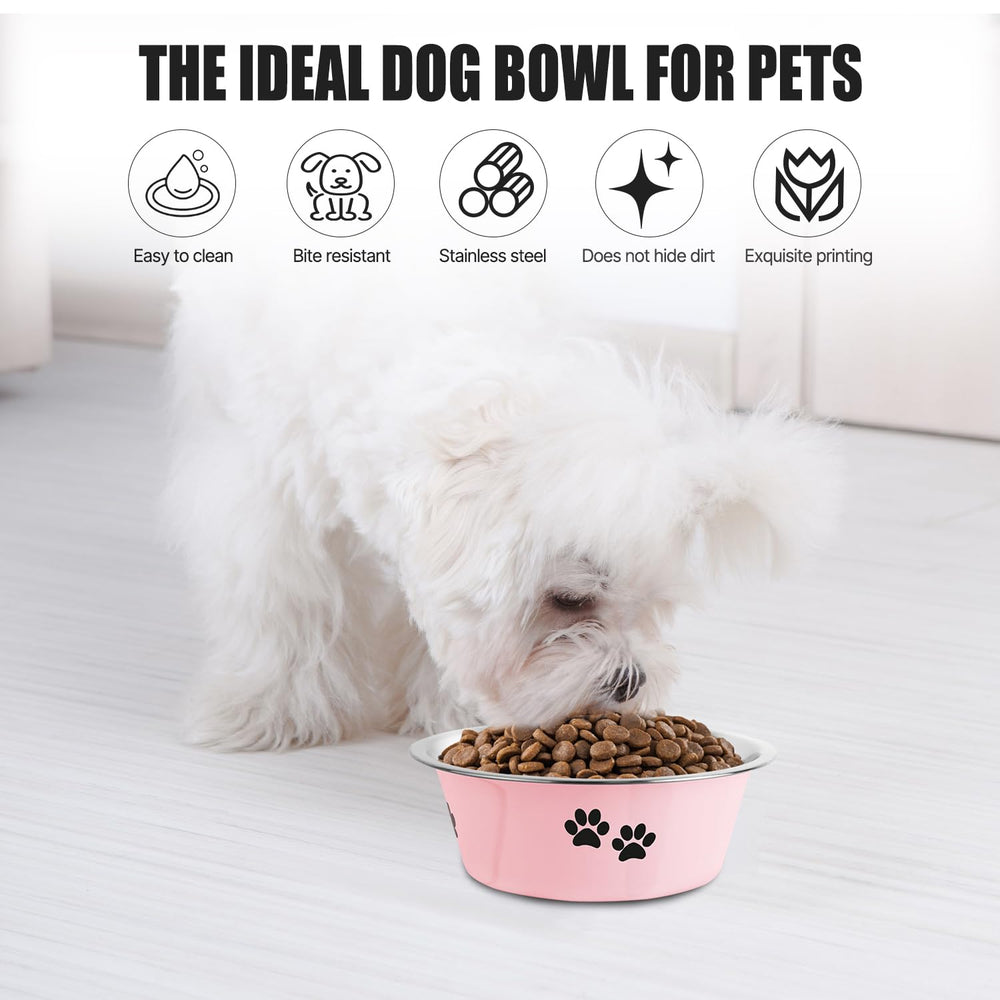SOUXU dog bowl with silicone chassis reduces noise during feeding.