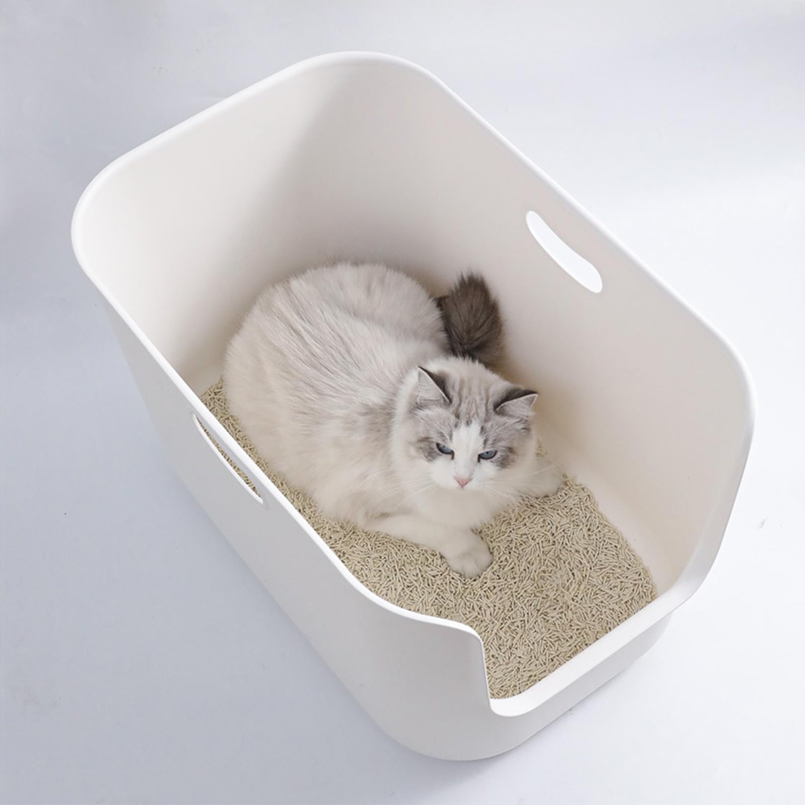 SpaceTime Large Dimensions 22-64 x 14-76 Litter Box fits roomy spaces.