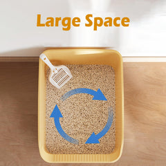 SpaceTime large litter box with expansive interior for comfortable movement.