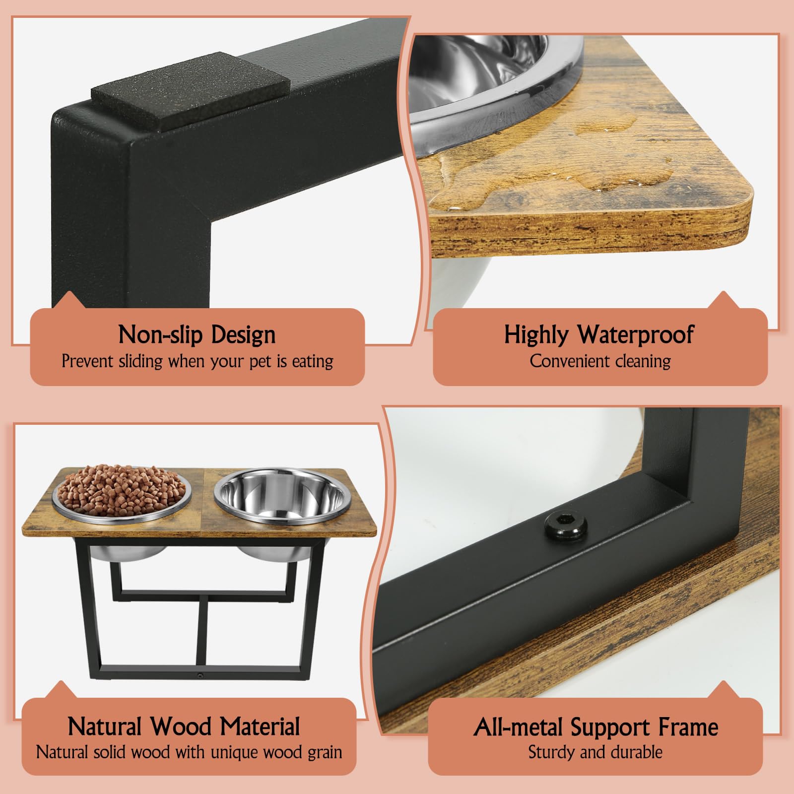 Spacnom iron base with non-slip pads ensures stable feeding.