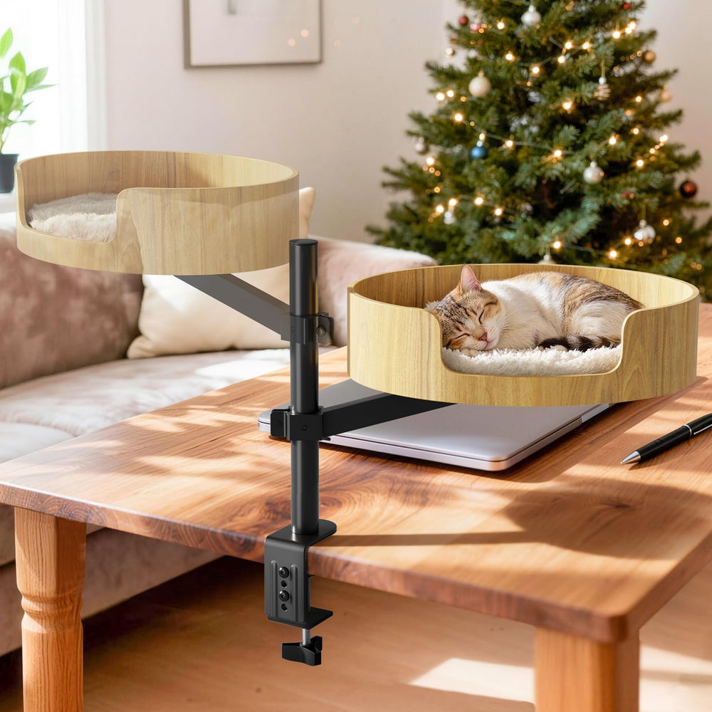 Spacocld Cat Desk Bed height adjustment for personalized cat comfort and positioning