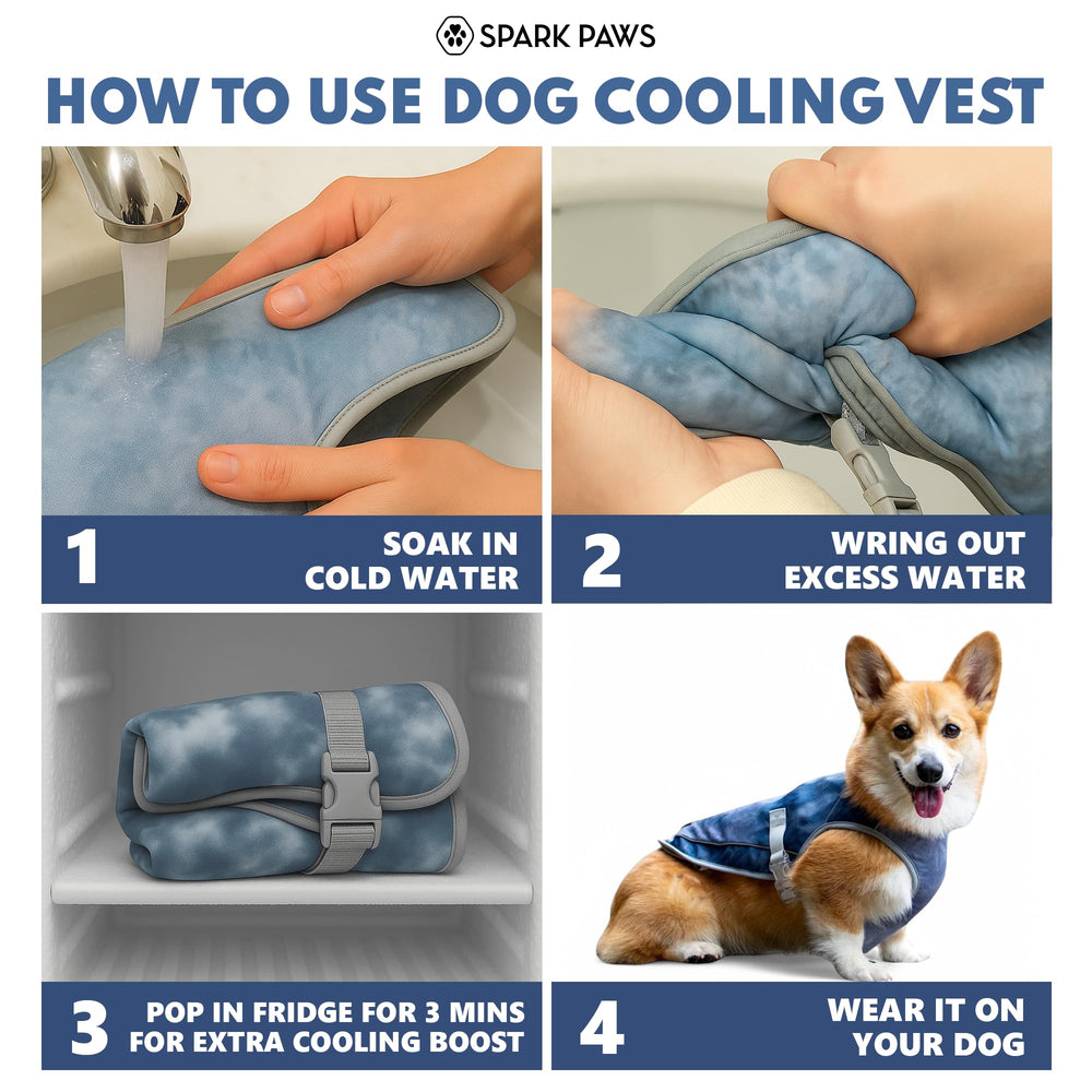 Closeup of Spark Paws ice-blue fabric showing moisture-retaining material