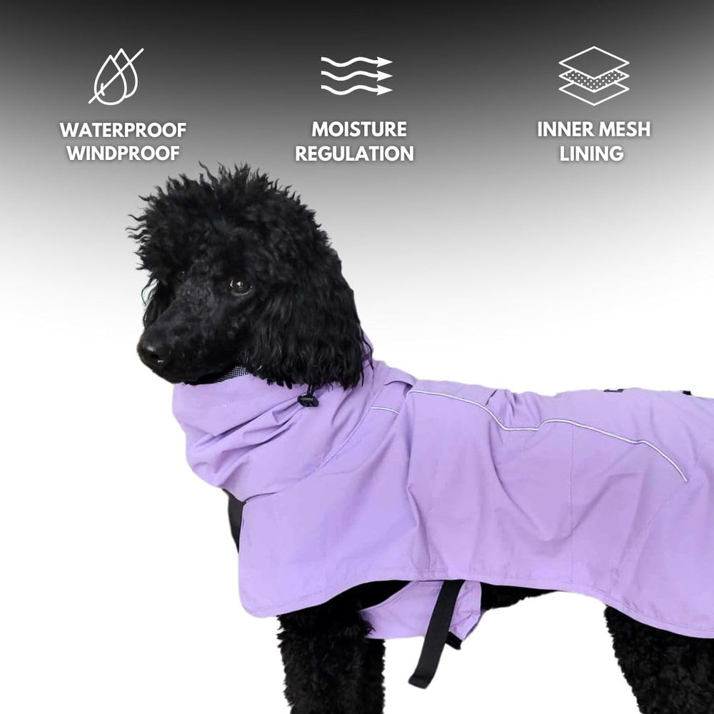 Spark Paws raincoat breathable mesh lining for comfort