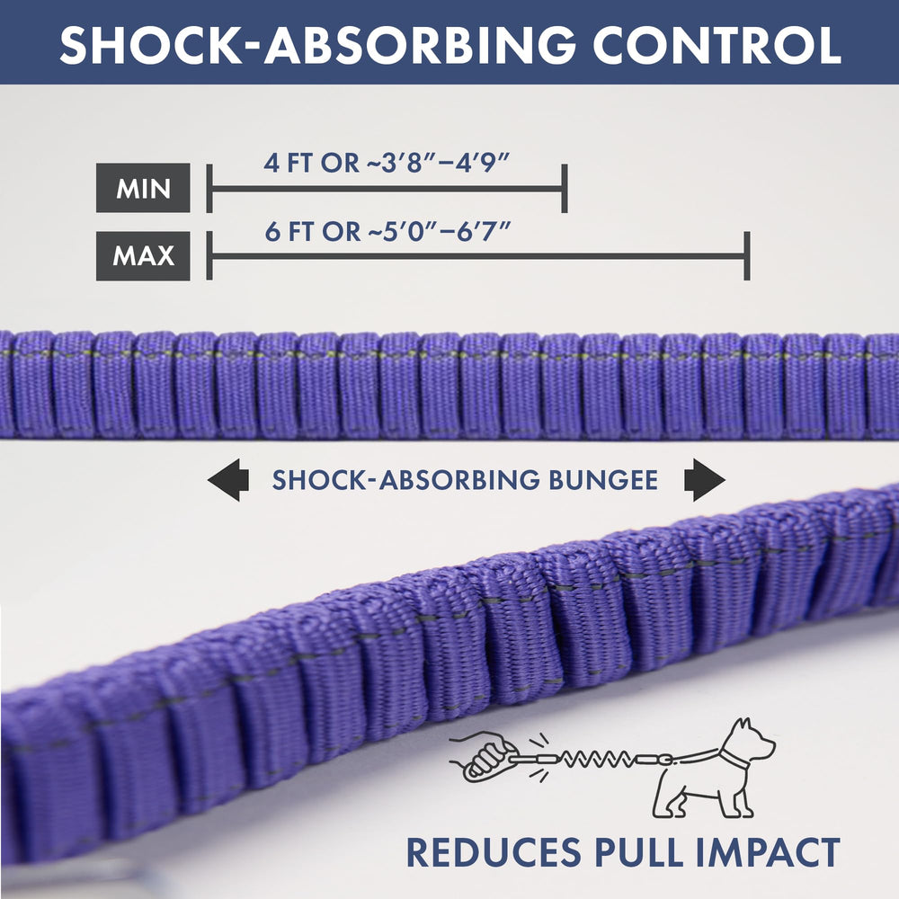 Spark Paws Handsfree Leash quick detach converts to standard leash.