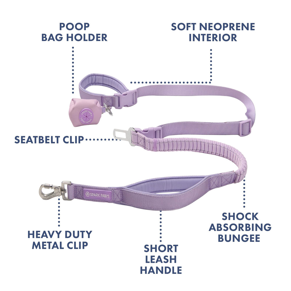 Spark Paws seatbelt-leash car-travel attachment keeps pets safely restrained in vehicles.