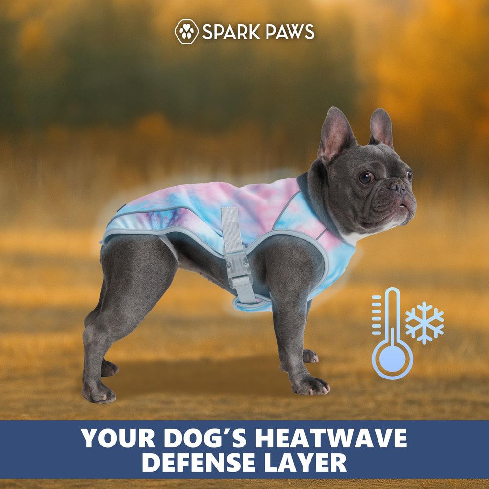 Spark Paws Snowcone Large Cooling Vest reflective strips for safety
