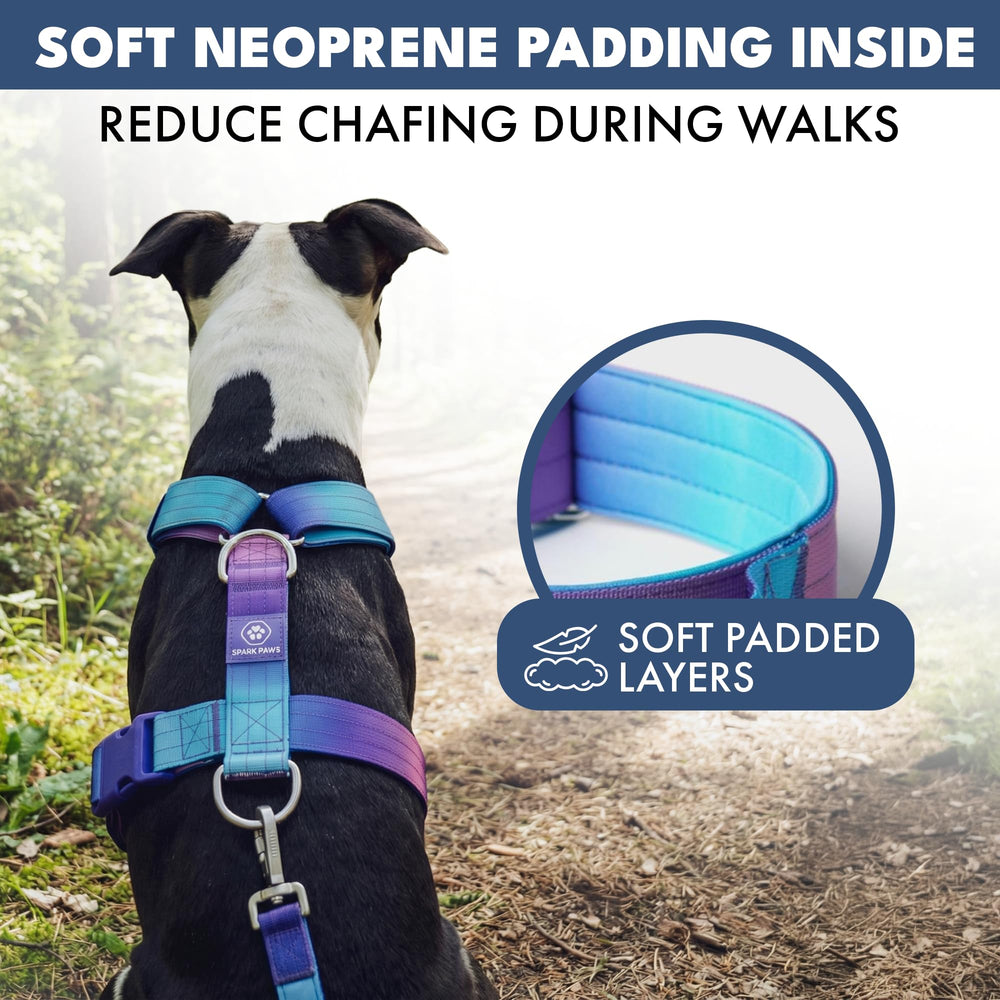 Spark Paws tactical harness with front clip supports training and hiking