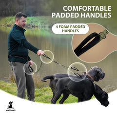 SparklyPets 360-degree swivel prevents tangles during walks.