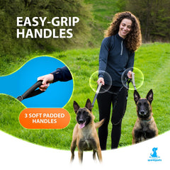 SparklyPets Padded Handles provide comfortable grip during busy crossings.