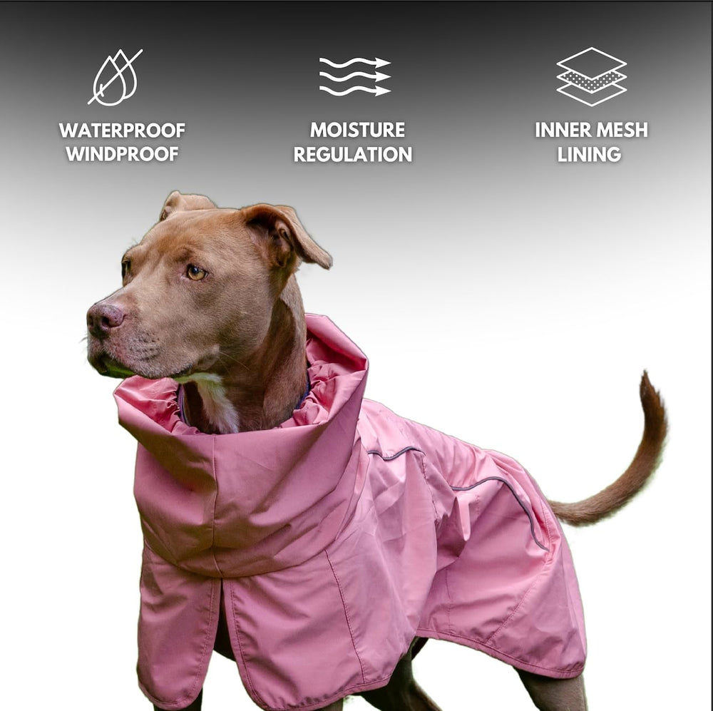 Spark Paws Raincoat breathable mesh lining for comfort