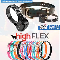 Sparky Pet Co adjustable 28 inch strap extended for customizable fit.