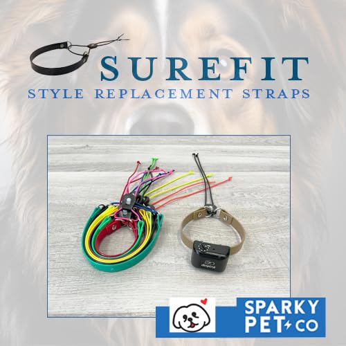 Sparky Pet Co adjustable strap for comfortable wear across 3-4 inch collars.
