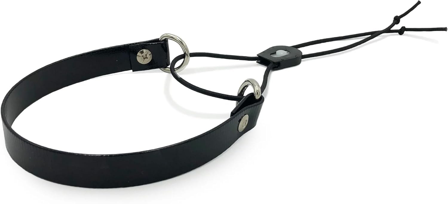 Sparky Pet Co e-collar replacement strap in black shows Surefit fit for secure wear.