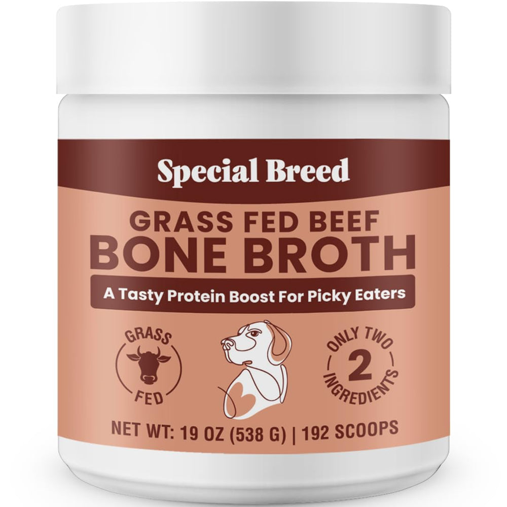 Special Breed bone-broth-powder-topper boosts flavor for picky eaters.