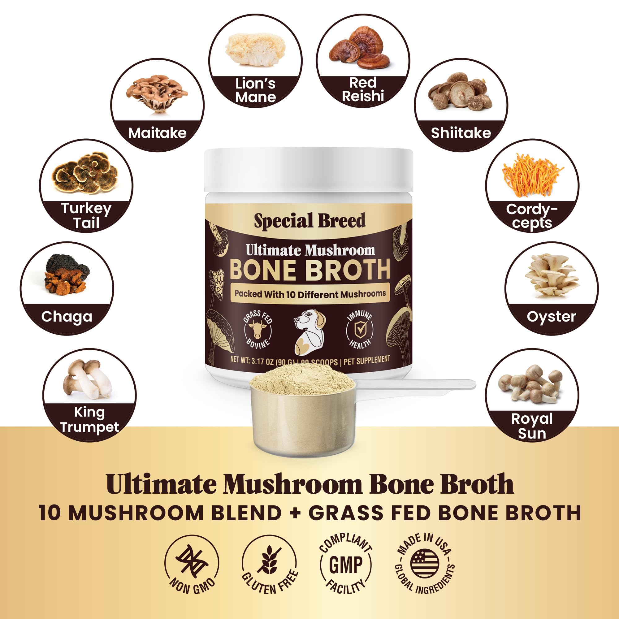 Special Breed bone broth gut health and hydration for dogs