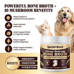 Special Breed organic mushrooms blend adds immune-supporting nutrition to dog meals