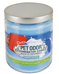 SPECIALTY PET PRODUCTS Clothesline Fresh candle vessel closeup showcases colorful design for home decor.